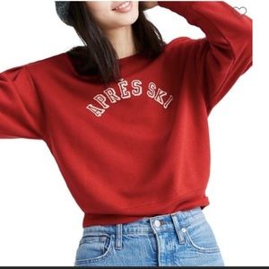 Madewell NWT Après-Ski Pleat-Sleeve Sweatshirt
